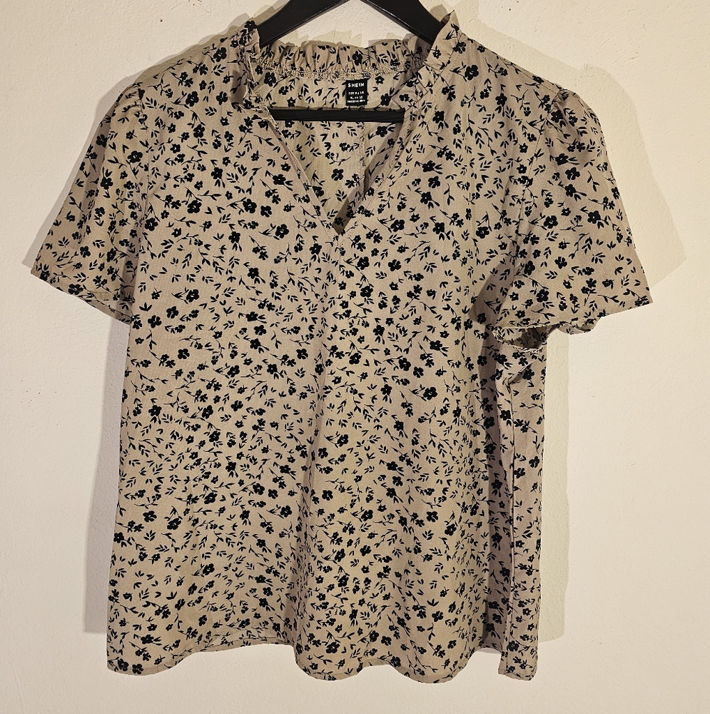 Shein Floral Blouse